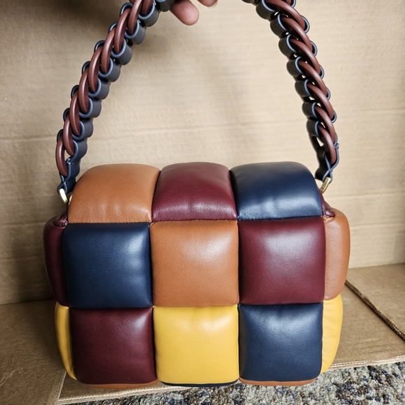 Kate Spade Dark Merlot Multicolor Quilted Leather Boxxy Bag - Picture 5 of 11